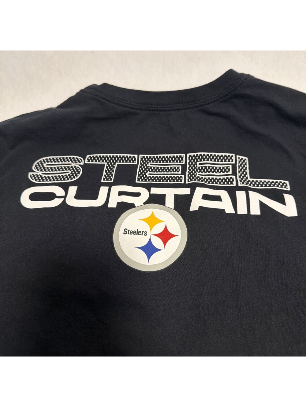 Pittsburgh Steelers Shirt Mens XL Black NFL Nike Steel Curtain